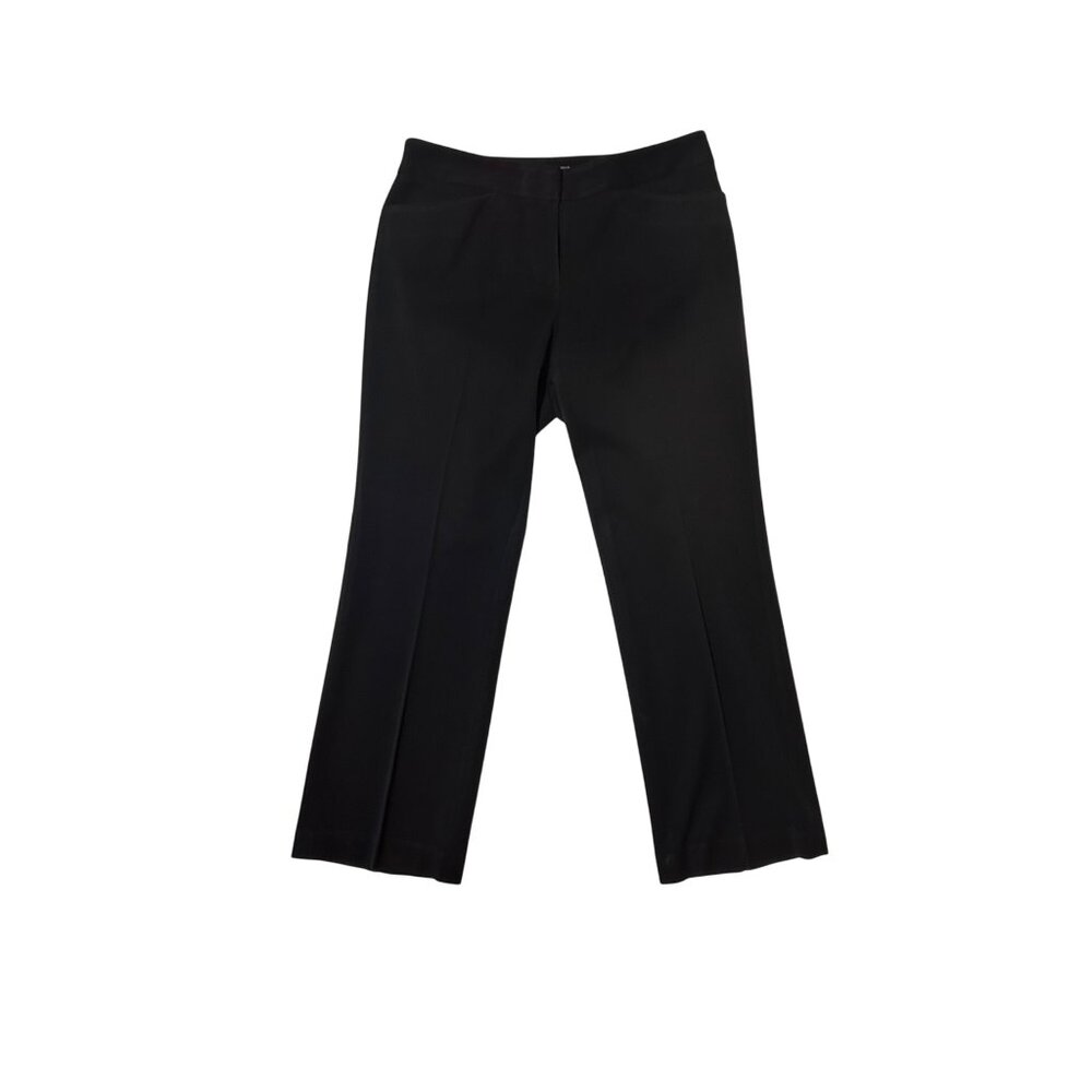Liz Claiborne Black Petite Wide-Leg Pants Womens Size 8P 1788